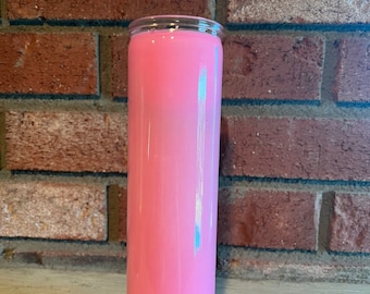 PINK 7-day Unscented Prayer Candle - Soy Wax