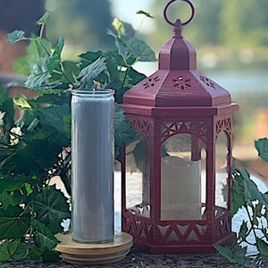 Prayer Candle - GRAY 7-day Unscented - 100% Natural Soy Wax