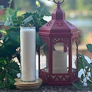 Prayer Candle - WHITE 7-day Unscented - 100% Natural Soy Wax