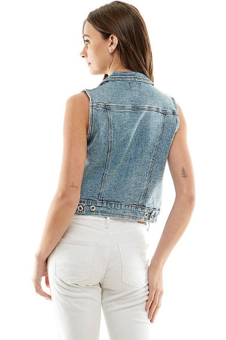 Spandex Ladies Casual Denim Jacket main image 1