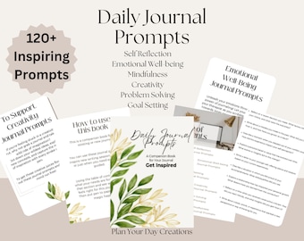 Journal Prompts For Self Reflection Gratitude Journal Prompts Emotional Well-Being Journal For Goal Setting Mindfulness Journal Prompts 2024