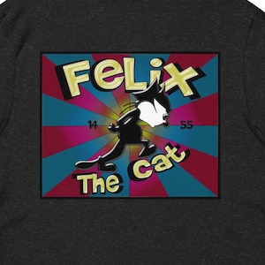 Felix The Cat, Felix The Cat T-Shirt, Cartoons, Cats, Cat, Cute, Felix, Fliex 1920s, Felix the Cat Walking, Vintage Cartoons, Vintage Retro