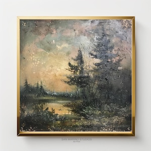 Mysterious Pine Forest | Art | Printable | Print | Painting