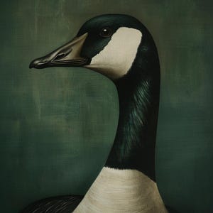 Handsome Goose | Vintage | Antique | Portrait | Printable | Painting | Digital | Art | Print
