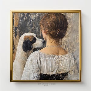 My Best Friend  | Companion dog | Painting | Printable | Digital | Art | Prints