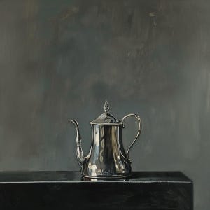 Vintage Coffee Pot  | Antique  | Tea | Kettle | Minimalist | Printable | Painting | Digital | Art | Print