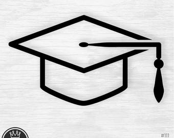 GRADUATION CAP file in formato Svg Senior cappello Svg laurea cappello Png laurea contorno cappello Clip Art laurea cappello e nappa per High School College