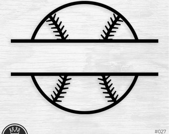 Baseball Monogram SVG Baseball Monogram PNG Baseball Svg Baseball Monogram Tshirt Png Clipart Dxf Cricut Sublimation dxf Commercial Use 027