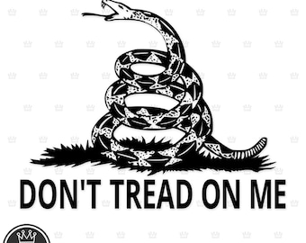 DON'T TREAD On Me Svg, Don't Tread On Me Flag Png Gadsden Snake American Flag DTOM cut file Don't Tread On Me snake Cricut Rattlesnake dxf