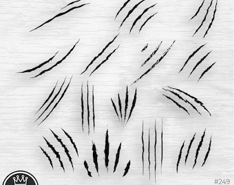 Claw Scratch Svg file bundle, Mark Bundle SVG, Jurassic Park Svg, Cat Svg, Bear svg, Wound Svg, Vector Cut File, Png Clip Art Digital file