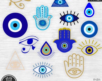 EVIL EYE svg Bundle, Evil Eye Png Dxf, Humsa Svg Cut files, Turkish Eye svg, Evil Eye Protection vector files, Talisman silhouette Hamsa svg
