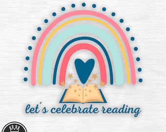 Celebremos la lectura Rainbow svg Layered Seuss Rainbow Png Seuss Day Camiseta Lectura Día archivo vectorial Seuss Read across America Digital svg