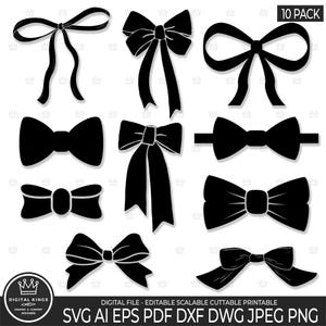 Bundle Svg PAPILLON, file Svg fiocco, vettore fiocco, clipart fiocco, Png fiocco, file di taglio Svg fiocco cheerleader, fiocco ragazza svg, cravatta sposo, fiocco coda di cavallo, fiocchi svg
