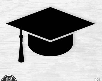 GRADUATION CAP file in formato Svg Senior cappello Svg laurea cappello Png laurea solido cappello Clip Art laurea cappello e nappa per High School College