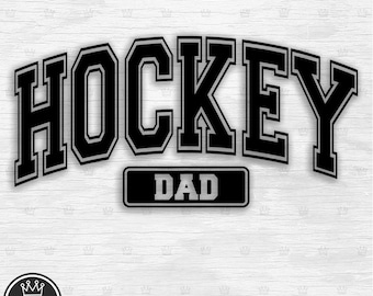 HOCKEY DAD Svg Hockey Dad Clipart Hockey Dad Cut File Hockey Dad Png Hockey Dad Fan Hockey Dad T-shirt Hockey Dad gift Hockey Dad decal Dxf