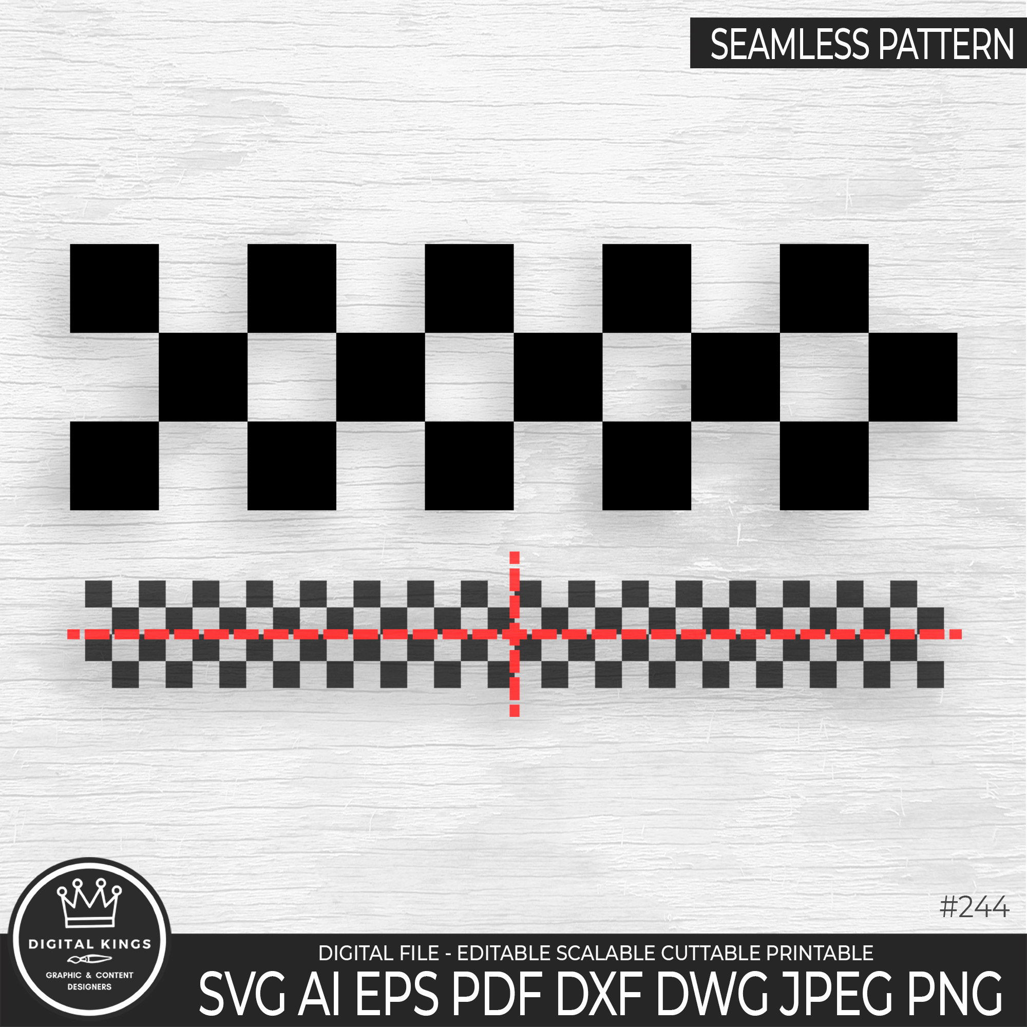 3 Lines Seamless Racing Stripes SVG CHECKERED Line SVG Racing Stripe ...