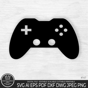 Controller di gioco SVG, controller di gioco PNG, controller di gioco retrò, clipart per controller di gioco, file in formato Svg di taglio per Cricut Joystick Svg Retro Gamepad