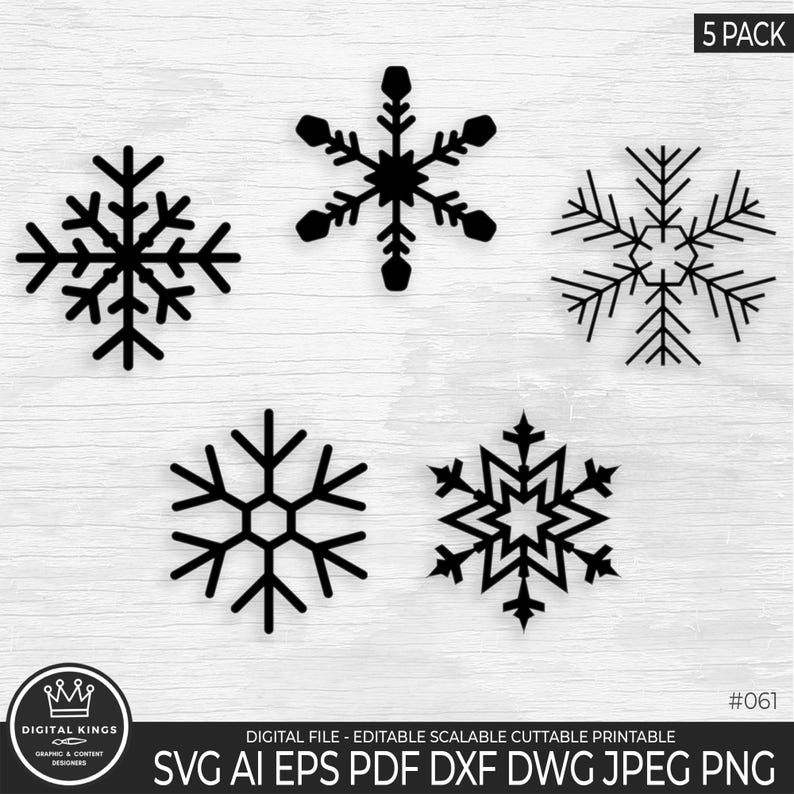 Snowflake SVG Bundle, Winter SVG, Christmas SVG, Snow Svg, Blizzard Svg ...
