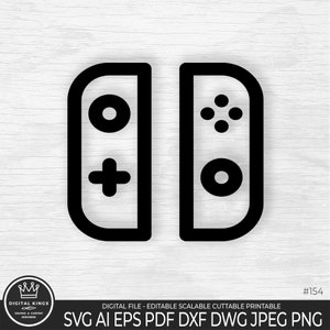 Switch Joystick SVG Switch Svg Switch Controller PNG Joystick Clipart Controlador de jogo Arquivos cortados para Cricut GAME Controller Svg Retro Gamepad