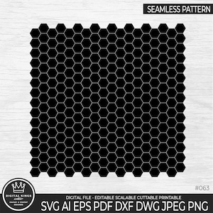 HONINGRAAT patroon SVG Honingraat NAADLOZE vector bestand HEXAGON effen achtergrond Cricut Honingraat Honing png dxf pdf Bijenkorf Commercieel Gebruik 063