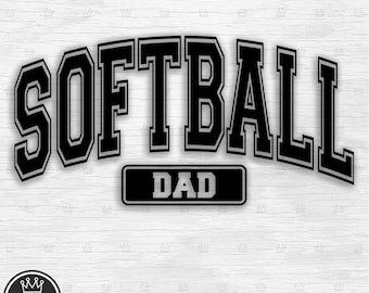 SOFTBALL Dad Svg Softball Dad Clipart Softball Dad Cut File Softball Dad Png Softball Dad T-shirt Softball Dad gift Softball Dad decal dxf