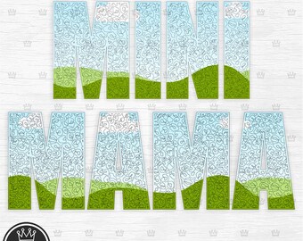 DIY Create your own MAMA MINI leopard block font Design using this Template in Canva free version friendly Customize Unlimited designs