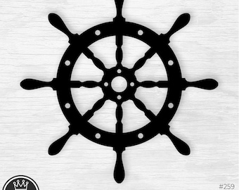 航海船の舵輪 SVG、海賊船のクリップアート（デジタルダウンロード