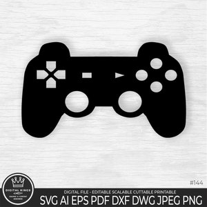 Joystick per controller di gioco in formato SVG, controller di gioco PNG retrò, clipart per controller di gioco, file in formato Svg di taglio per controller di gioco Cricut in formato Svg retrò, gamepad