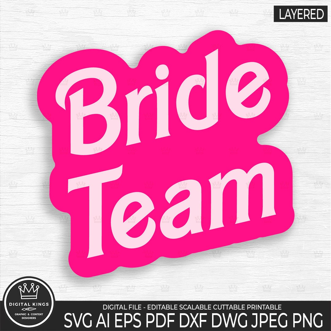 BRIDE Team Svg BRIDE Team Png Bride Team Logo Doll Font Bride Team ...