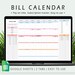 see more listings in the Bill Calendar section