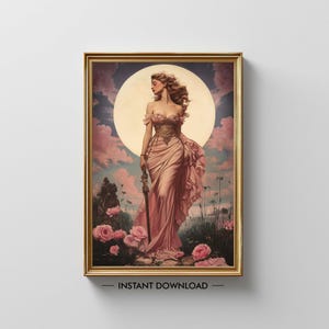 Aphrodite Printable Wall Art, Greek Goddess of Love & Beauty, Venus Digital Poster, Feminine Mythology Art Print, Aphrodite Decor