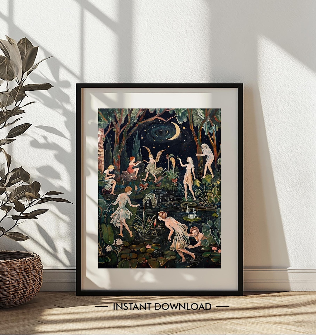 Mythology Painting Printable, Digital Download Artwork, Mythology Wall ...