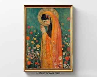 Goddess Danu Poster PRINTABLE, Celtic Earth & Fertility Goddess DIGITAL DOWNLOAD,  Divine Feminine Wall Decor,  Celtic Mythology Print