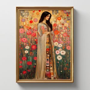 Goddess Lakshmi Poster, Hindu Goddess of Wealth, Fortune, Beauty, Fertility & Prosperity, Lakshmi Wall Art