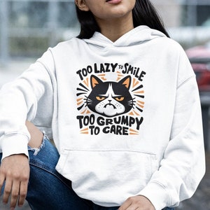 Lifestyle cat smile hoodie 2025