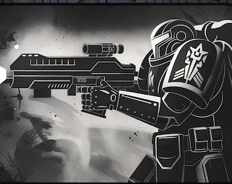 Warhammer 40k Inspired Large Desk Mat Mousepad, Gift For Gamer, Desk Accessory, Gaming Mousepad, Gift For Him, Custom Mousepad, Gaming Mat