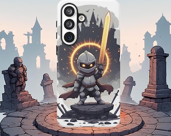 RPG Phone Case, Dark Souls, Elden Ring, Chibi Art Style, Souls Like Phone Case, Dark Fantasy, Gaming Phone Case, Samsung 22 23 24 25 26