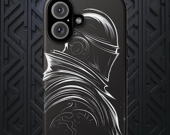 Minimalist Dark Souls Inspired Phone Case, Minimalist Black Case, iPhone 17 16 15 14 12 Pro Max Plus, Custom Phone Case, Durable Phone Case