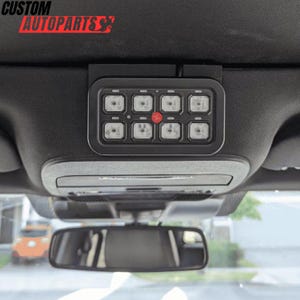Ford F-150 14th Gen Overhead Switch Mount for Auxbeam 6 and 8 Gang | Fits XLT, Lariat, Raptor | OEM Style Interior Upgrade for 2021-2024
