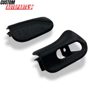 Mercedes R129 SL Sun Visor Trim Caps Black | 1994-2001 SL300 SL320 SL600 Roadster Coupe | Direct Fit Replaces A1298110561 A1298110661