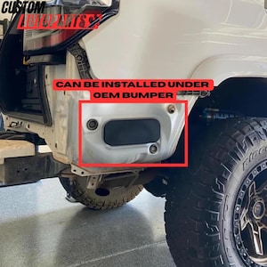 Toyota 4Runner 5th Gen Vent Dust Cover Kit | Fits Aftermarket Bumper | Driver + Passenger Covers with Off-Road Bumpter Dust Filter Frame