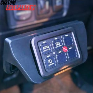Panel de interruptores universal Auxbeam de 6 y 8 entradas / Compatible con modelos estándar y XL / Inserto de tablero empotrado para vehículos todoterreno, UTV, SUV y Overland