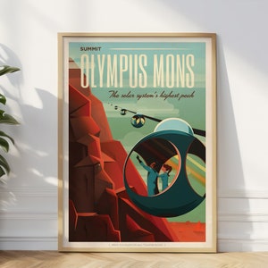 Póster de viaje espacial vintage: explora el cosmos, impresión de arte de pared retro, regalo de astronomía, arte espacial único, exploración espacial clásica
