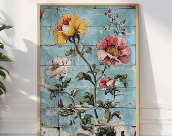 Turkish and Italy Ornament Wall Art Print, Moroccan Inspired wall Art Print, Cultural Wall Decor, Floral Ornament Wall Art Print