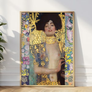 Grabado de Gustav Klimt: Judith y la cabeza de Holofernes, Bellas Artes