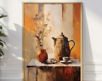 affiche vintage de café de cuisine | Impression d'art giclée pour la décoration intérieure