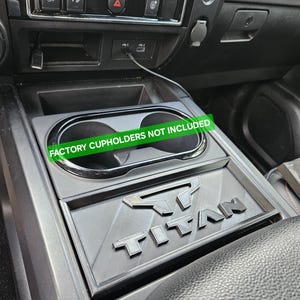 2016+ Nissan Titan Center Console Space Cover