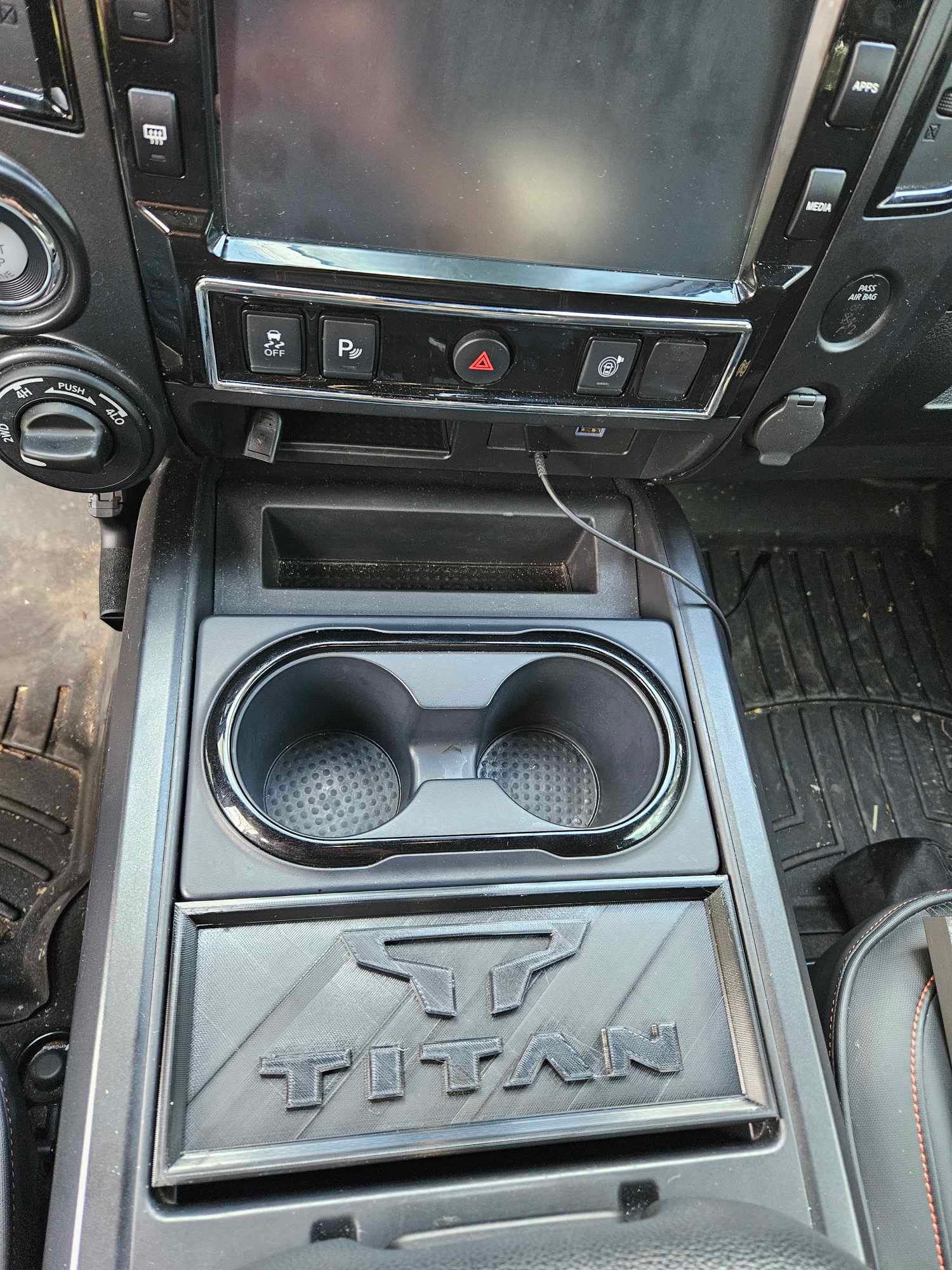 2016 Nissan Titan Center Console Space Cover Etsy