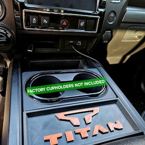 2016+ Nissan Titan Center Console Tray (2 Colors)