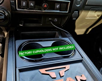 2016+ Nissan Titan Center Console Tray (2 Colors)